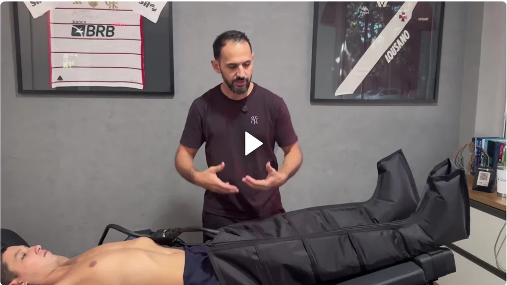 Tela de uma aula do treinamento Recovery Esportivo